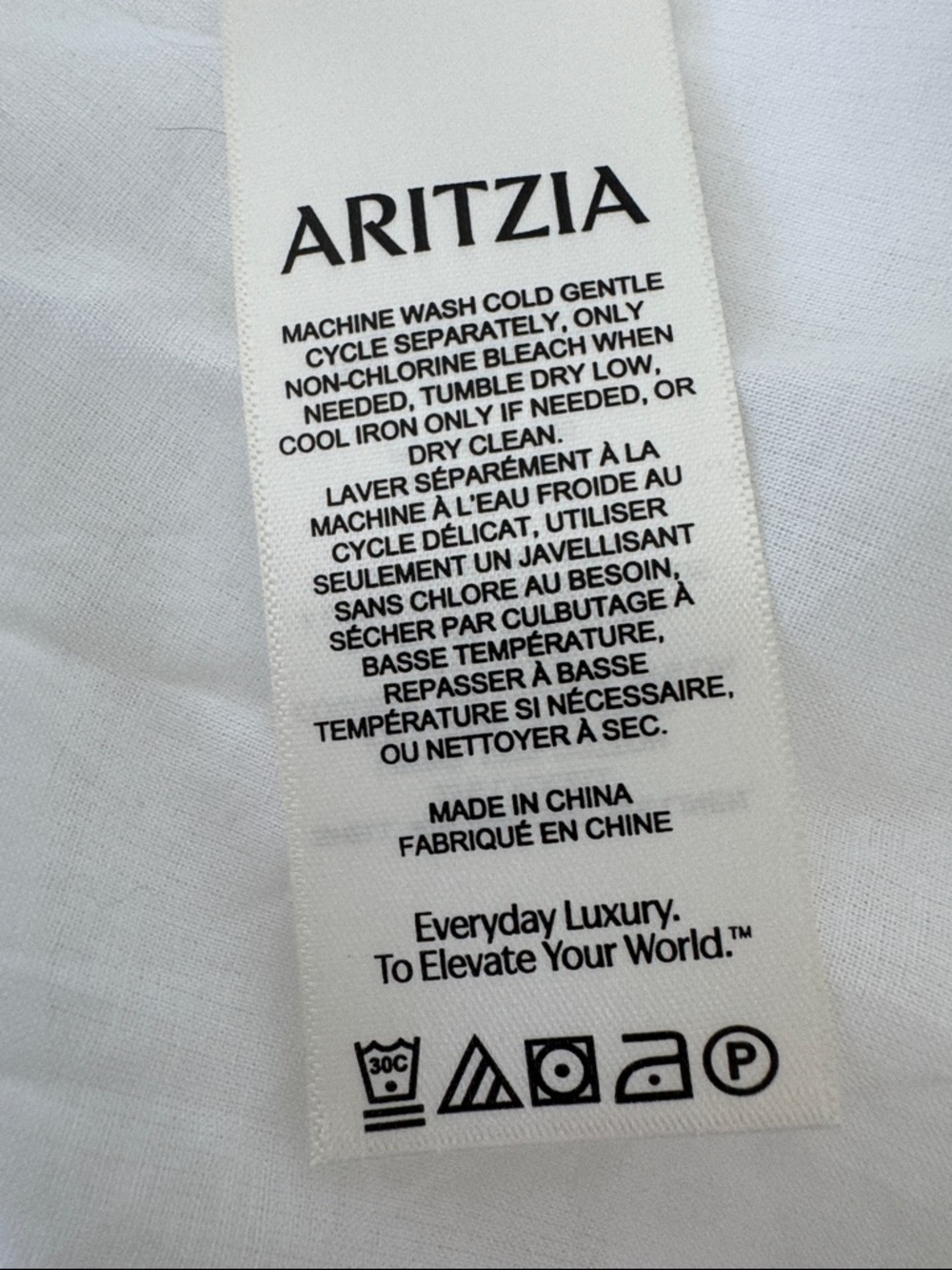 Aritzia Wilfred Georgette Dress - white linen size S - Picture 7 of 8